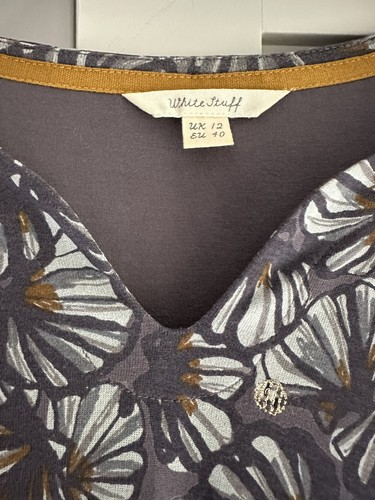 White stuff grey floral jersey - white,
