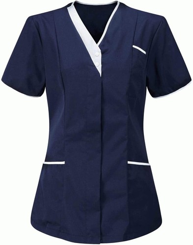 Neck style nurses tunics - v,