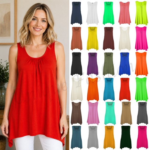 Women flared hanky hem top - women,