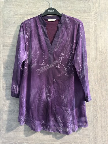 Womens purple neck double - v,