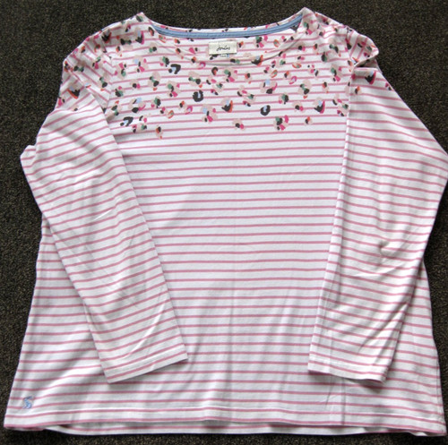 Joules ladies white pink - joules,,