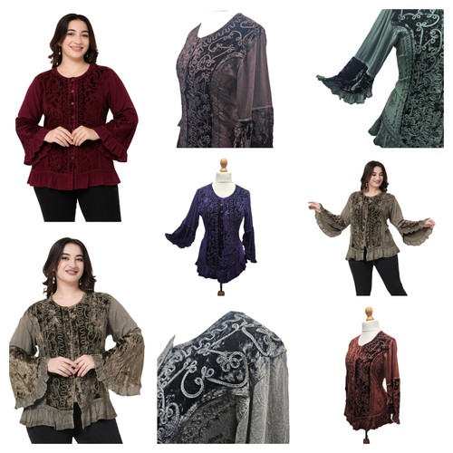 Velvet blouse women - velvet,