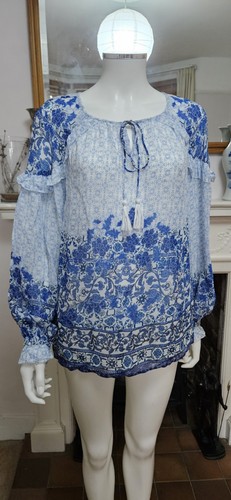 Monsoon blue white boho - boho, riley