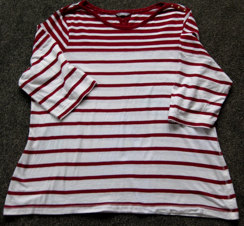 Ladies maroon white - m, s,