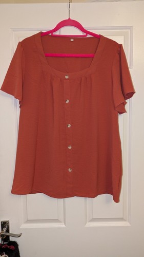 Women rust orange square - women's,