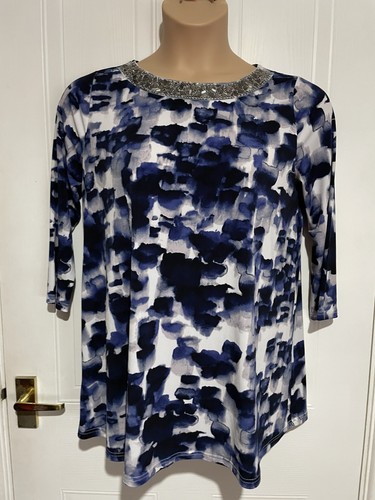 Together blue abstract tunic - together,
