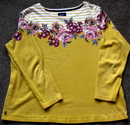 Joules ladies white mustard - joules,, white/mustard
